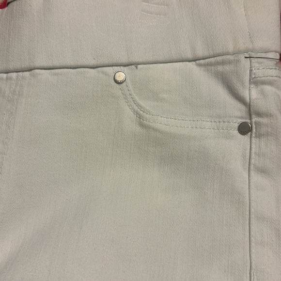 NWT Liverpool Los Angeles The Crop Pull-On Rolled Cuff Jeans white - Picture 15 of 16